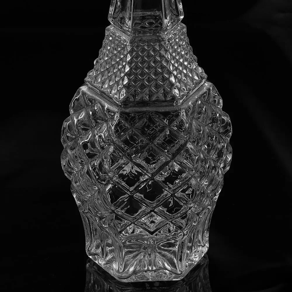 Vintage Anchor Hocking Wexford Glass Decanter w/Stopper MCM Barware LiquorCarafe